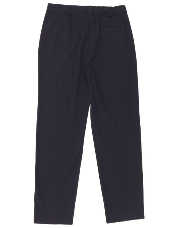 Calça Chino Cônica Feminina Marks & Spencer Reino Unido 10 Pequeno W28 L28 Azul Marinho
