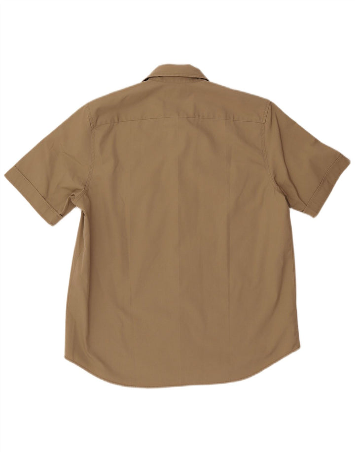 Camisa masculina de manga curta Levi's de algodão cáqui médio