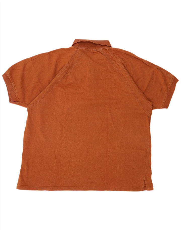 Camisa polo masculina RIFLE XL de algodão marrom