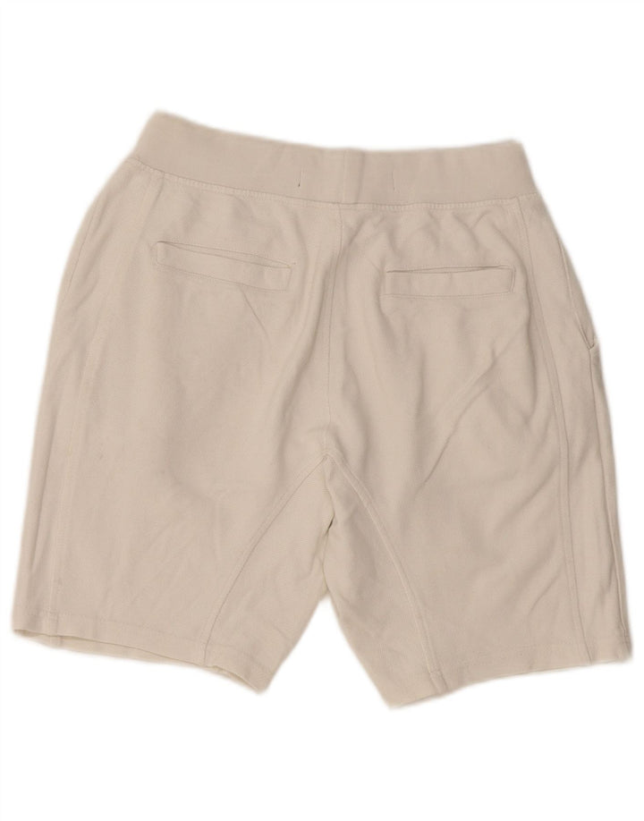 Zara Mens Chino Shorts Médio W31 Algodão Branco