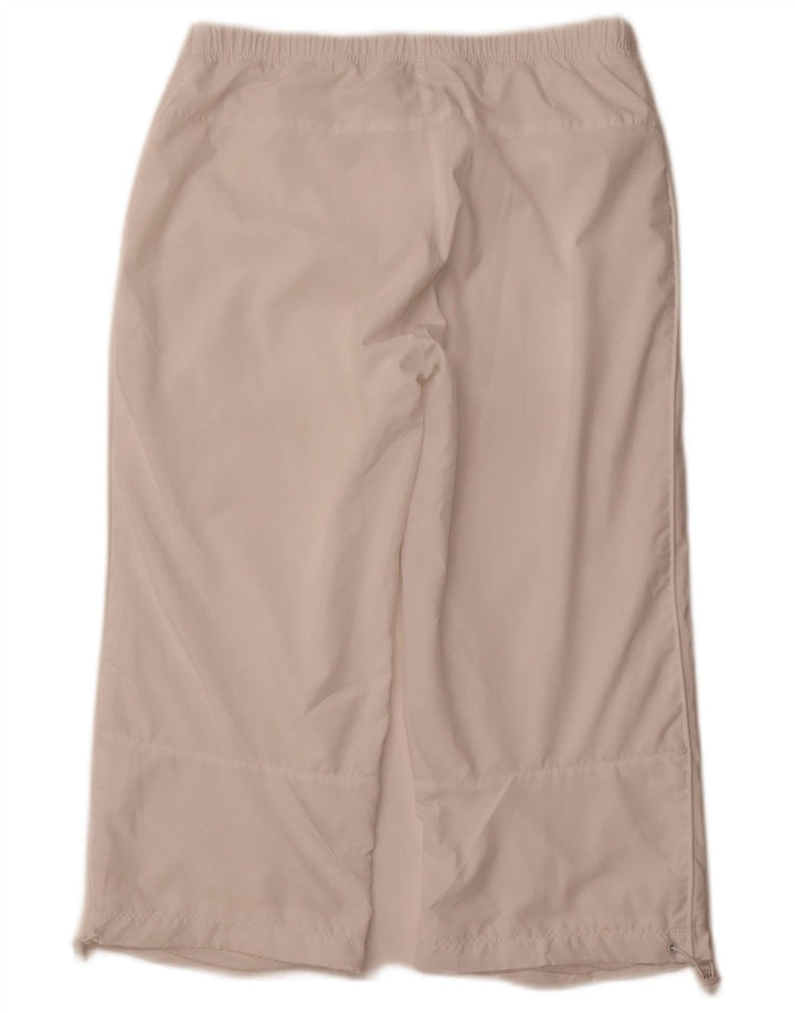 Calça de treino capri feminina Nike UK 8/10 pequena branca esportiva