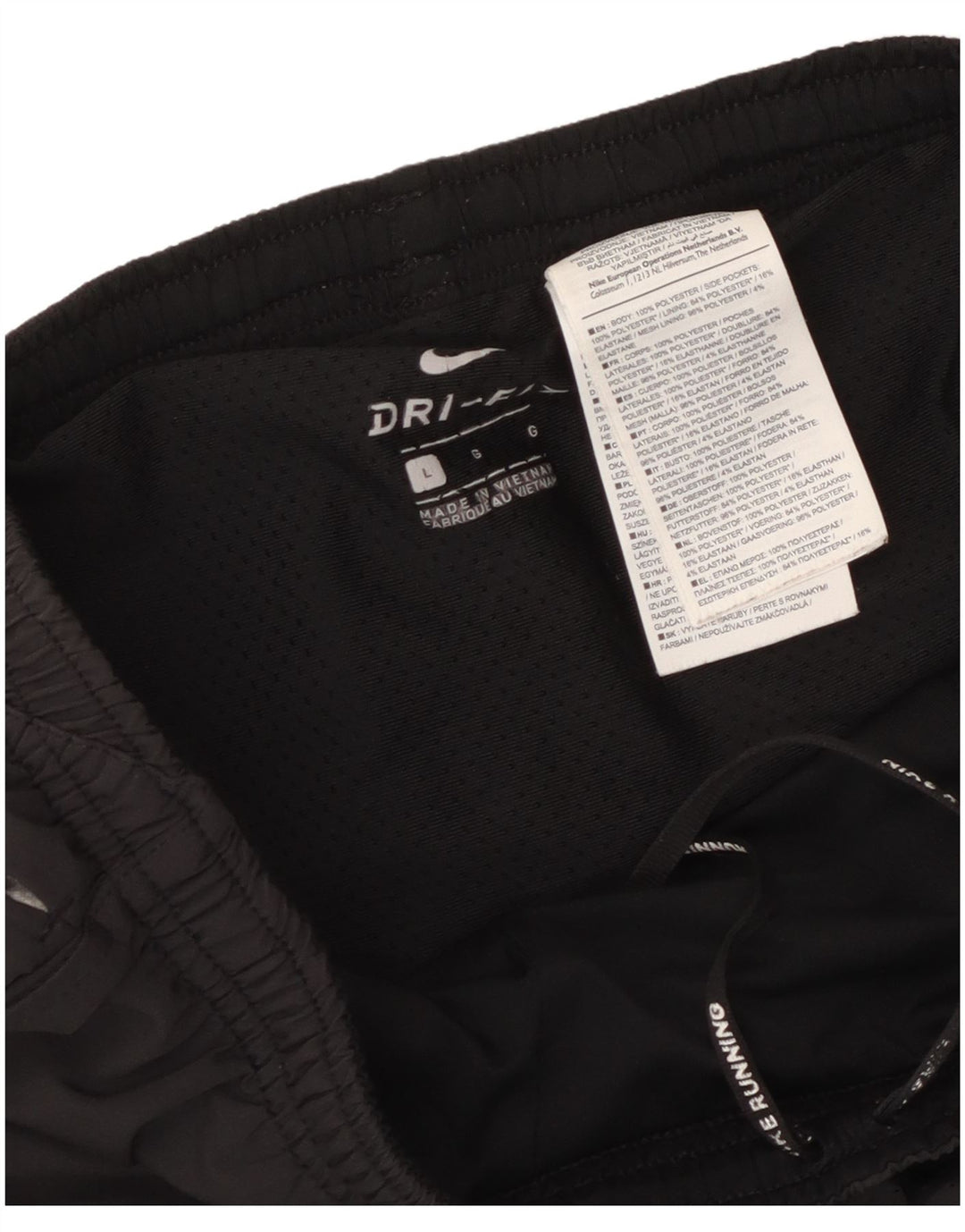 Nike Mens Dri Fit Sport Shorts Grande Poliéster Preto