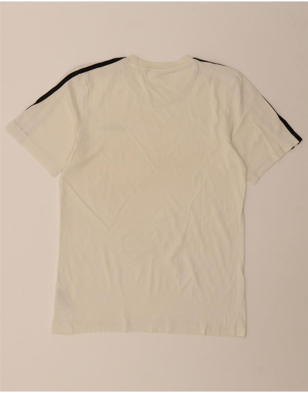 ADIDAS Mens T-Shirt Top Small White Cotton Vintage Adidas and Second-Hand Adidas from Messina Hembry 