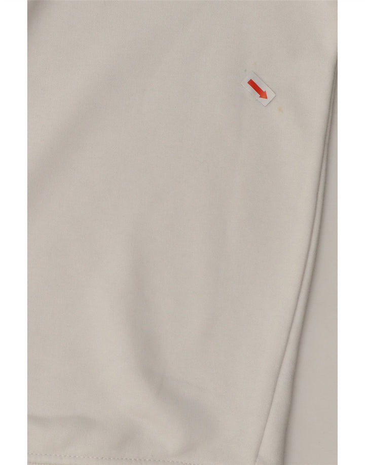Suéter feminino TOMMY HILFIGER gráfico oversized UK 6 XS branco
