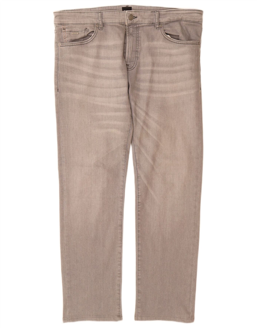 Hugo Boss Jeans reto masculino W36 L30 algodão cinza