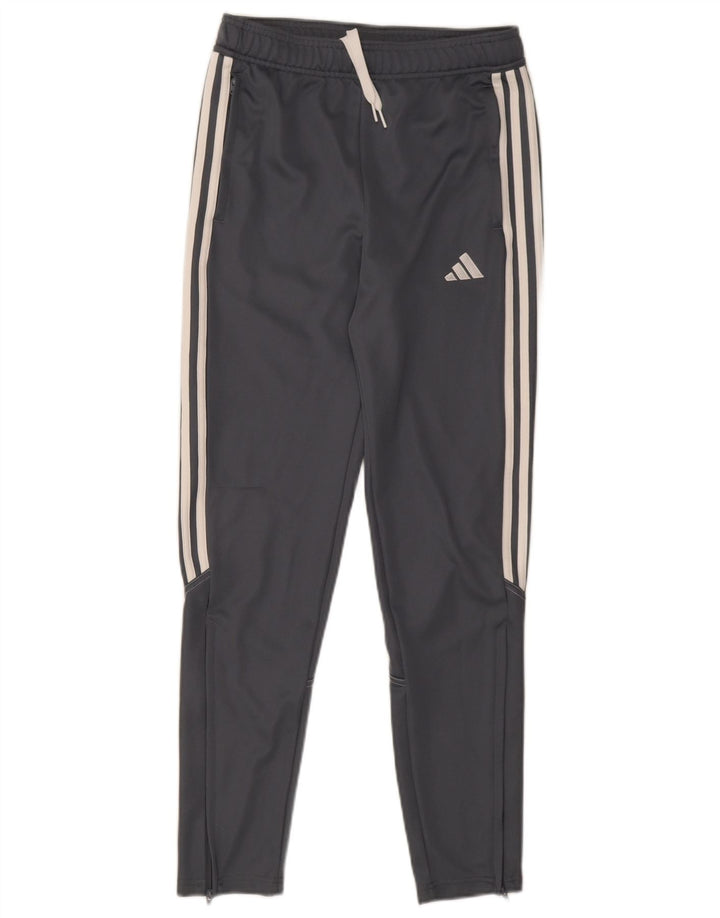 Calças de treino Adidas Boys Aeroready 13-14 anos cinza poliéster