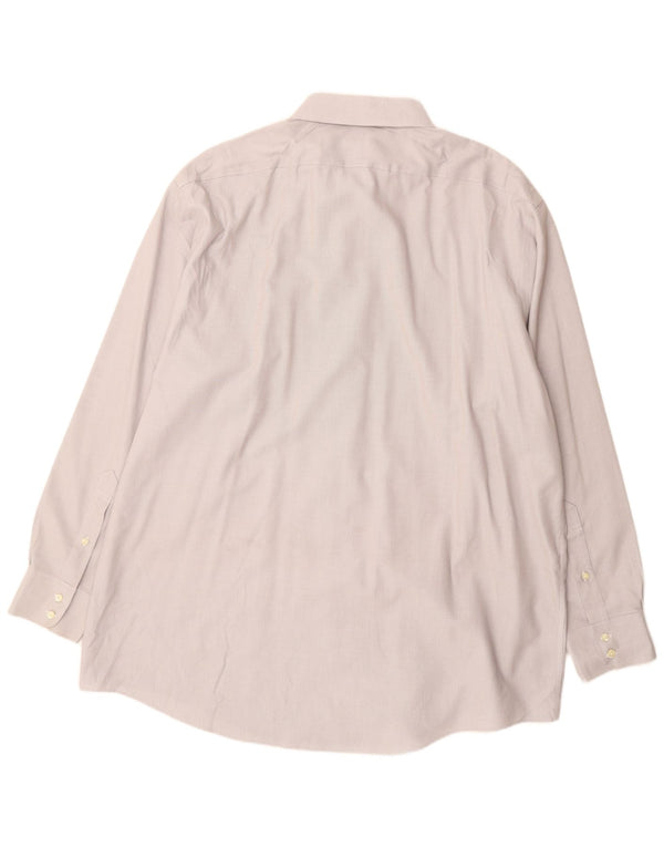 Camisa masculina Brooks Brothers tamanho 18 1/2 2XL algodão cinza