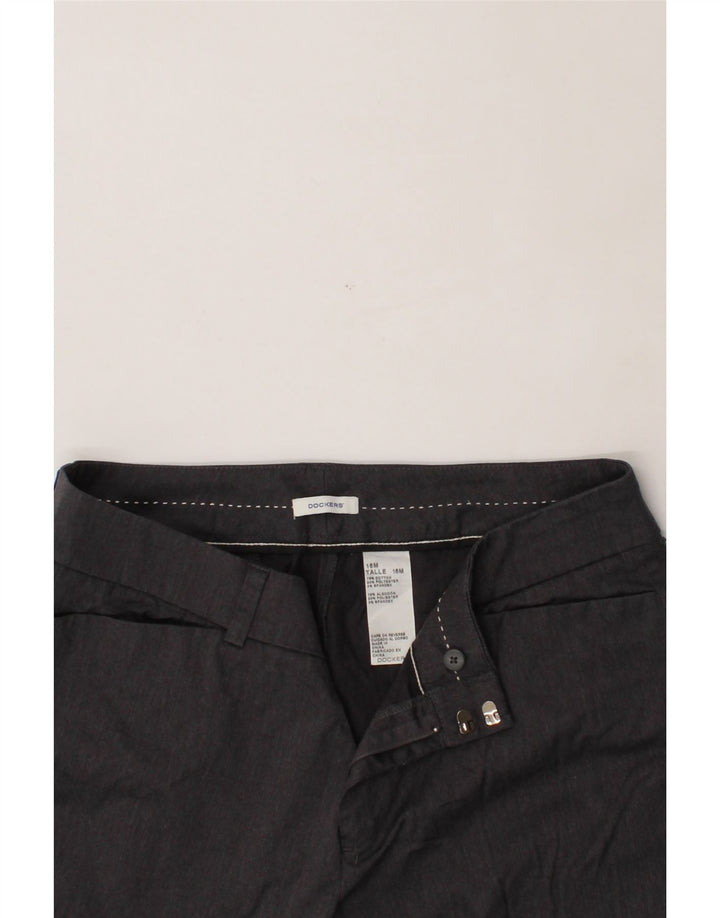 DOCKERS Womens Bootcut Casual Trousers US 16 2XL W38 L32 Grey Cotton Vintage Dockers and Second-Hand Dockers from Messina Hembry 