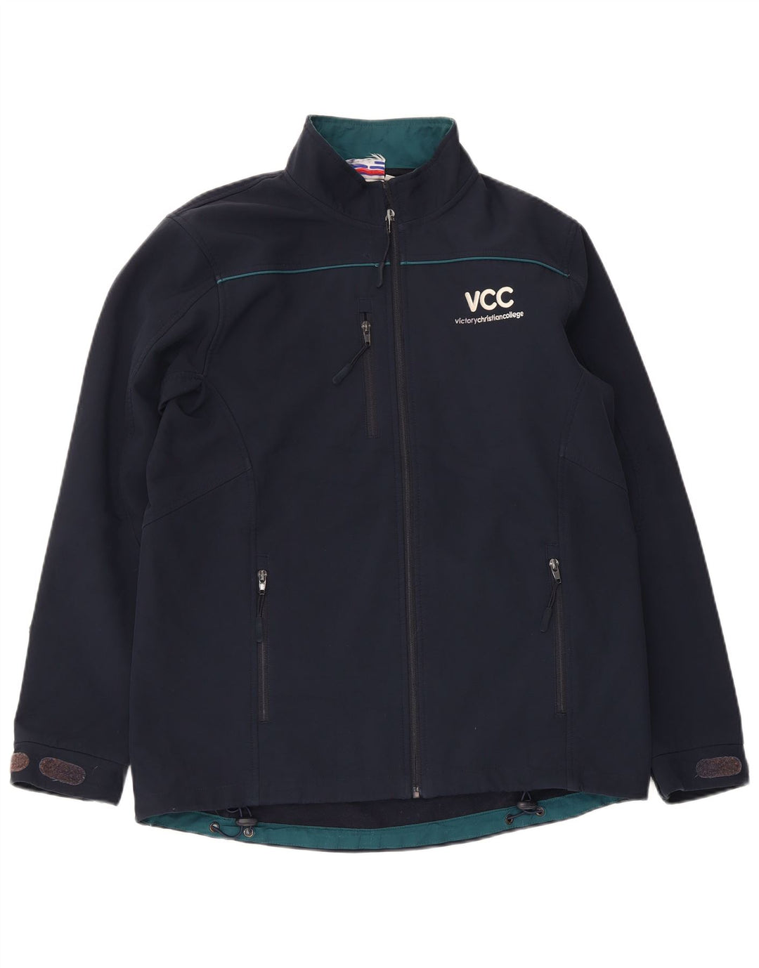 Jaqueta corta-vento masculina Champion UK 38 poliéster azul marinho médio