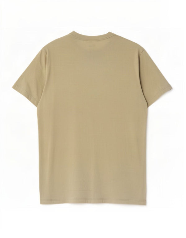 Camiseta gráfica masculina Jack Wolfskin Top UK 40 algodão bege médio