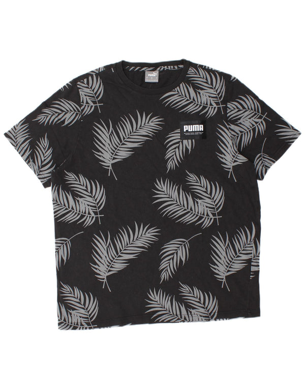 Camiseta masculina Puma grande algodão floral preto