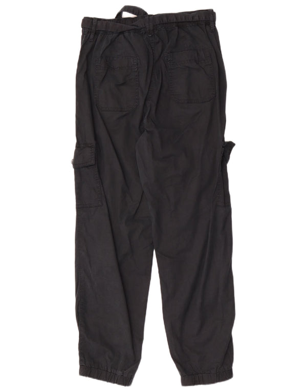 Calça jogger feminina Marks & Spencer UK 10 pequena W28 L27 preta