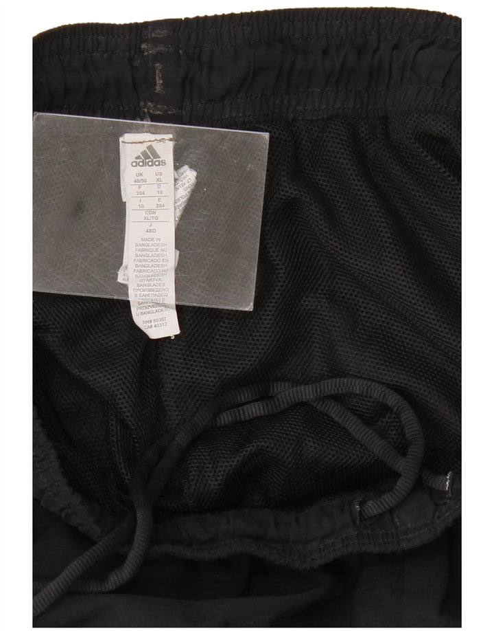 Calças de treino masculinas ADIDAS UK 48/50 XL poliéster preto