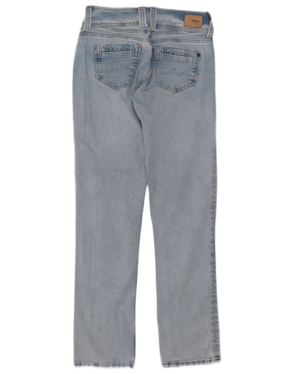 PEPE Jeans Feminino Reto W29 L32 Azul Algodão