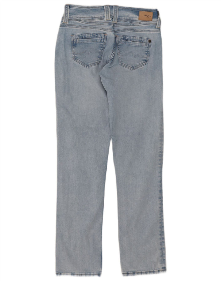 PEPE Jeans Feminino Reto W29 L32 Azul Algodão