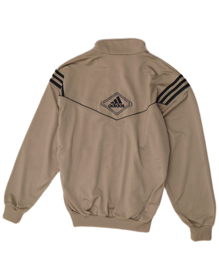 Adidas Mens Tracksuit Top Jacket UK 38/40 Cinza Médio Colourblock Poliéster