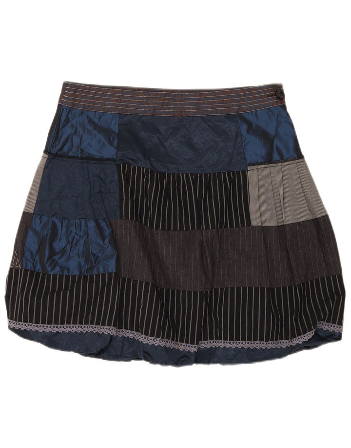 DESIGUAL Saia bolha feminina EU 40 Médio W32 Patchwork multicolorido