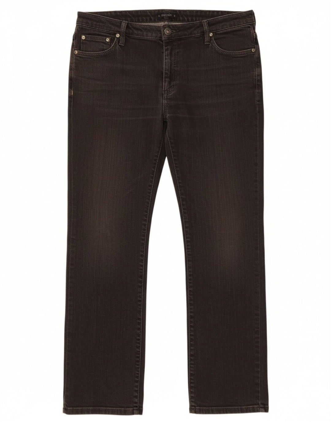 MARLBORO CLASSICS Calça jeans reta feminina W34 L29 algodão cinza