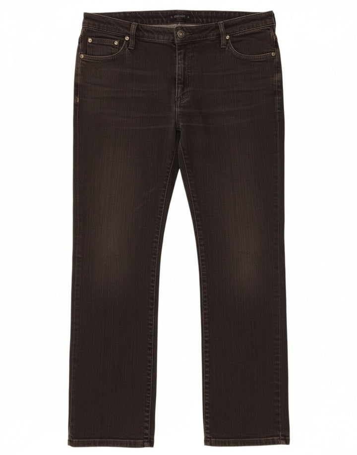 MARLBORO CLASSICS Calça jeans reta feminina W34 L29 algodão cinza