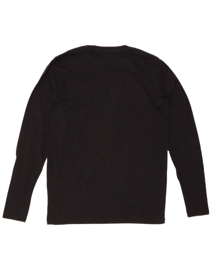 PEPE JEANS Top gráfico masculino manga comprida pequeno preto