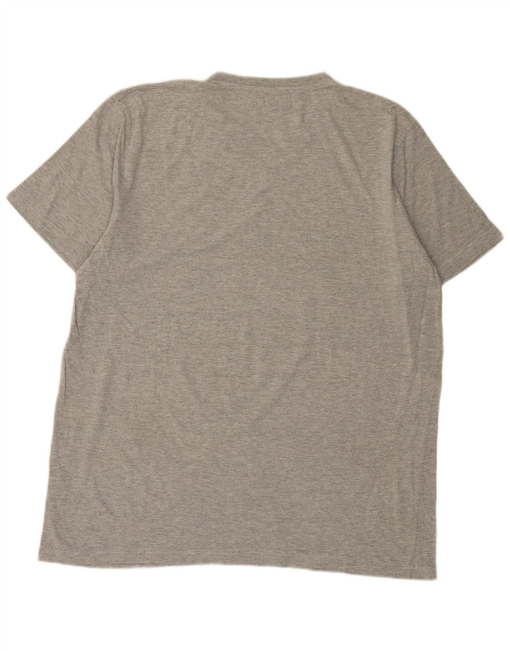 Camiseta masculina Kappa Top 3XL algodão cinza