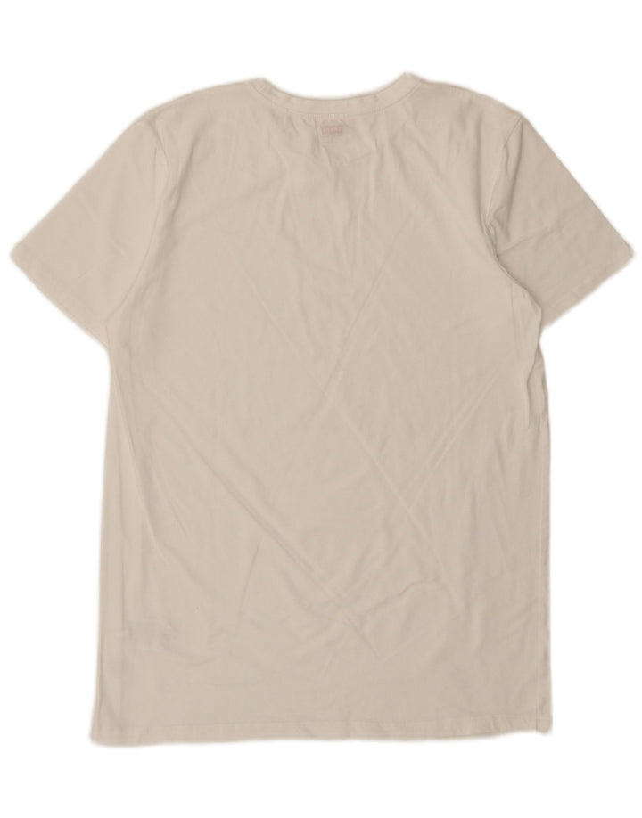 Camiseta masculina Levi's Top grande de algodão branco
