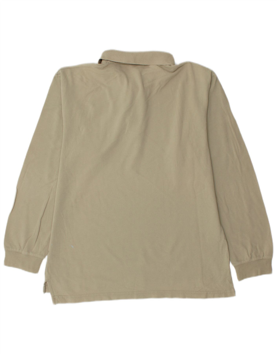 Camisa polo masculina de manga comprida Asics pequena bege