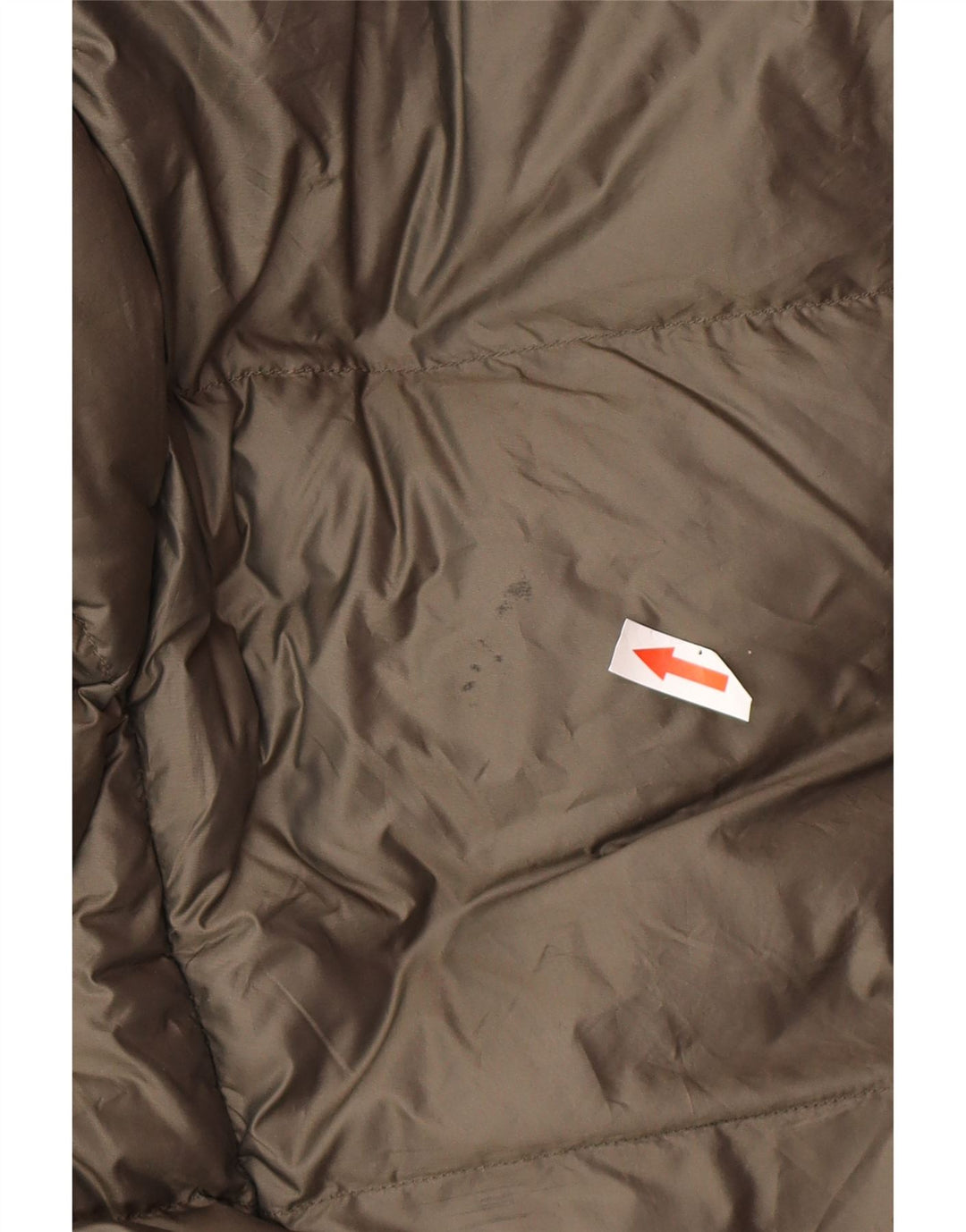 Casaco acolchoado com capuz feminino Jack Wills Reino Unido 14 grande poliéster cáqui