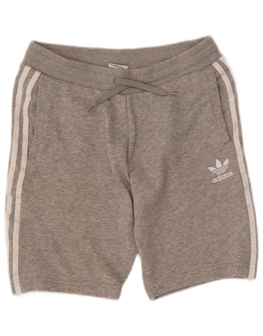 ADIDAS Mens Sport Shorts Pequeno Algodão Cinza