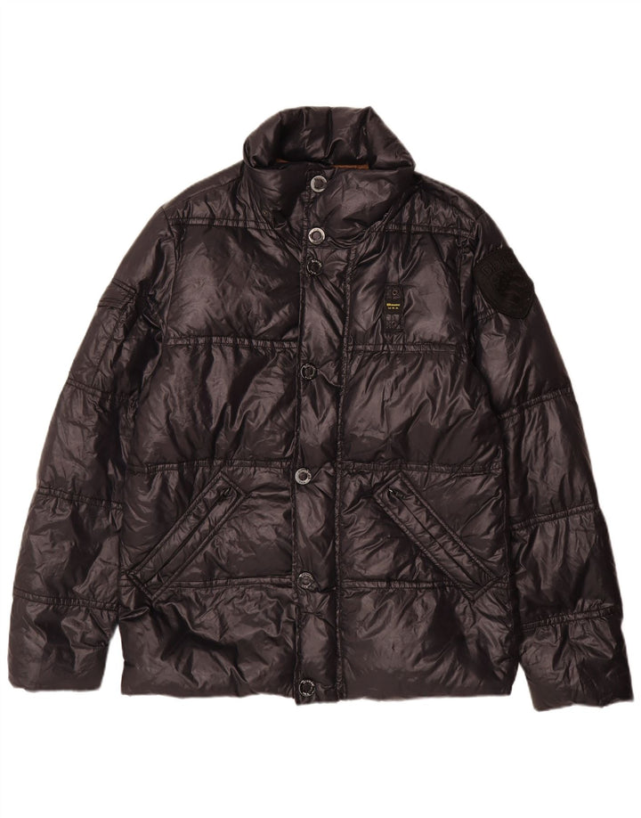 Jaqueta acolchoada masculina Blauer UK 38 poliamida preta média