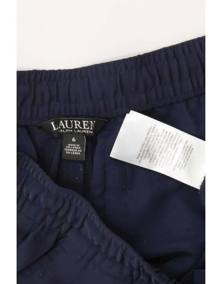 Ralph Lauren Calça de treino feminina Joggers EUA 6 Médio Azul Marinho