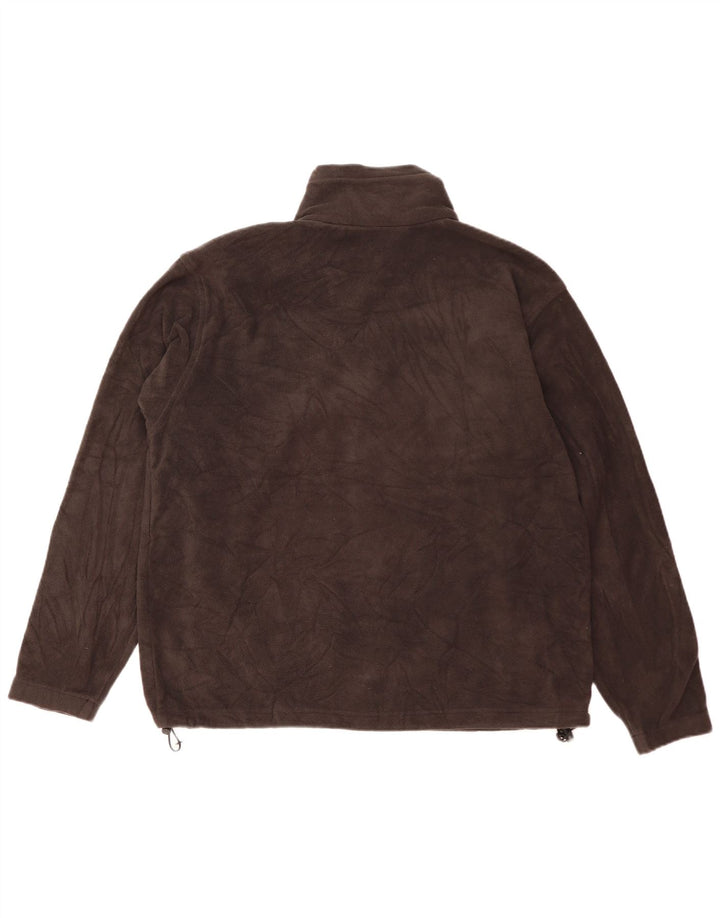 Jaqueta de lã masculina Columbia UK 40 grande poliéster marrom