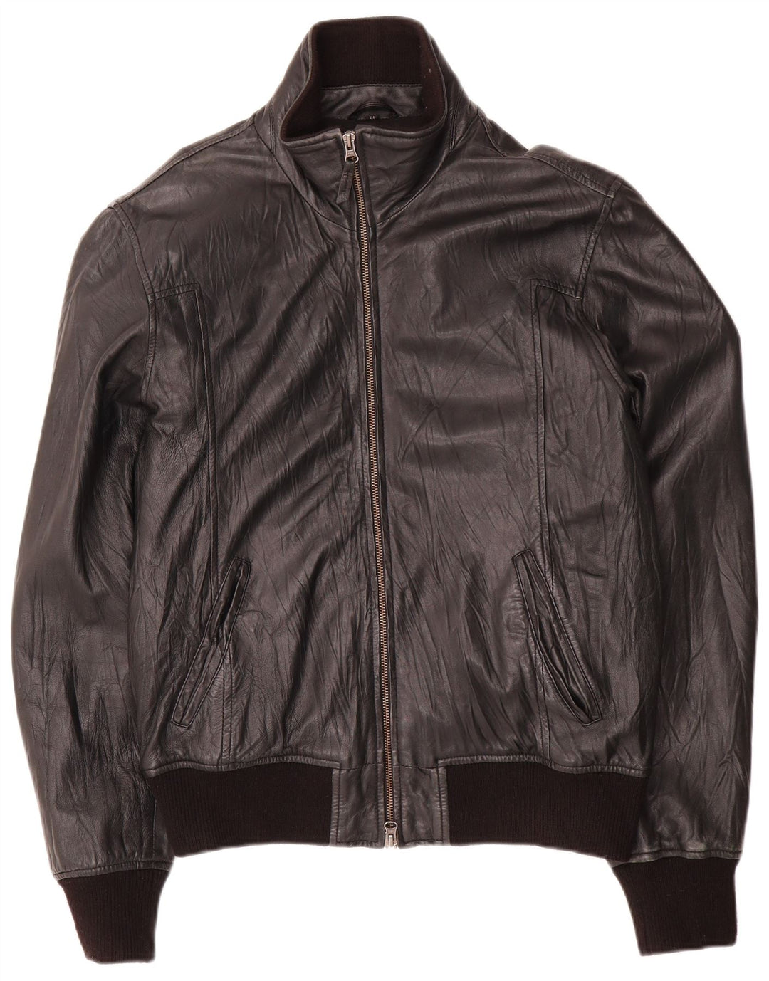 Bata e mais jaqueta masculina de couro bomber tamanho 54 grande couro preto