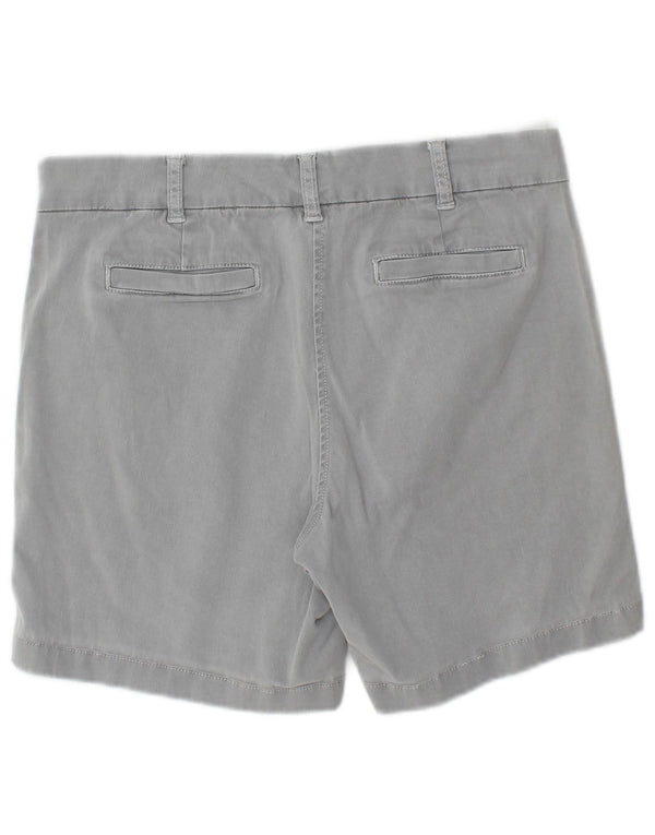 J. CREW Shorts Chino Feminino US 8 Médio W30 Algodão Cinza