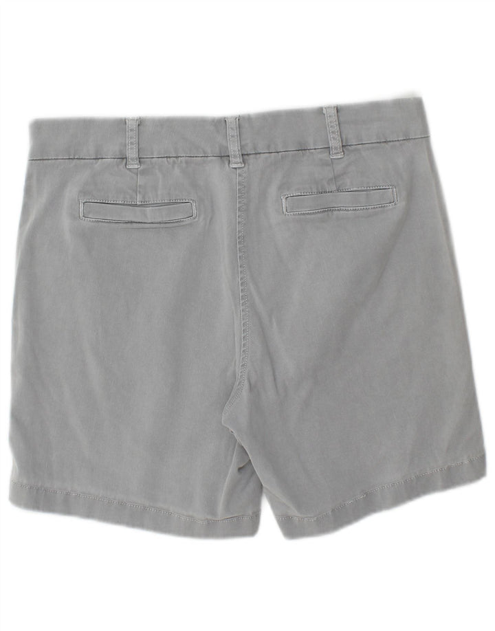 J. CREW Shorts Chino Feminino US 8 Médio W30 Algodão Cinza
