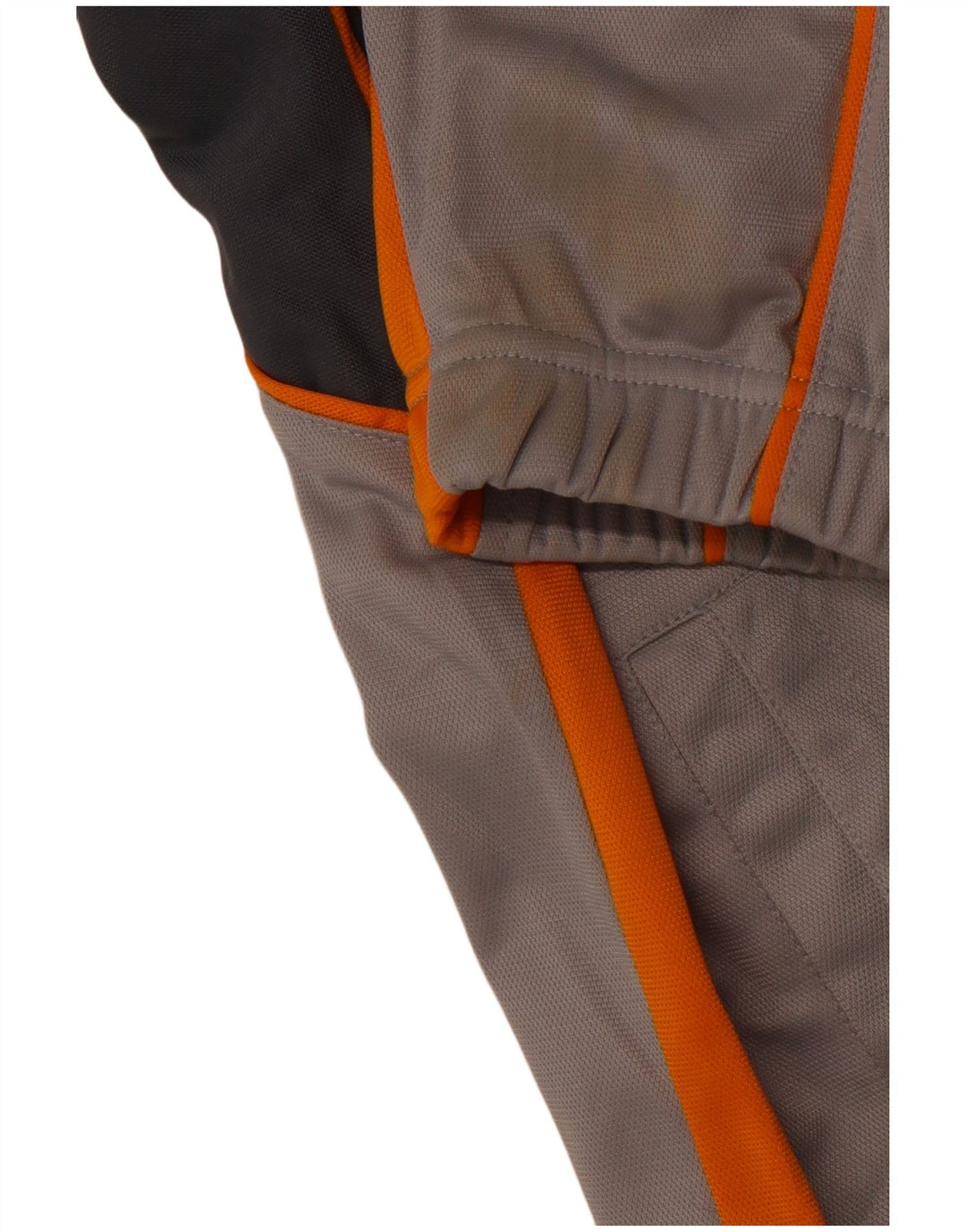 Jaqueta masculina de agasalho BRUGI cinza médio em poliéster colorblock