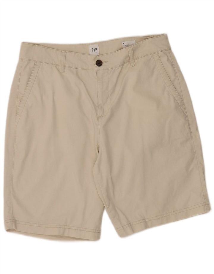 Shorts Chino feminino GAP US 8 médio W34 bege