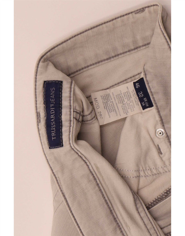 Trussardi Jeans Slim Feminino W30 L30 Algodão Cinza