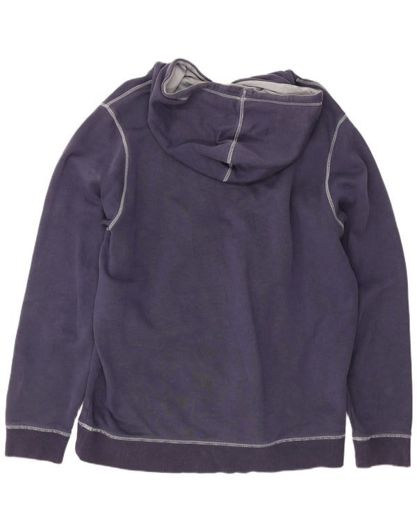 Suéter masculino com capuz Under Armour grande algodão azul marinho