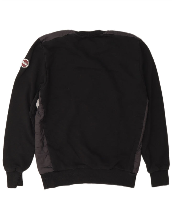 Colmar moletom masculino jumper pequeno preto colorblock algodão