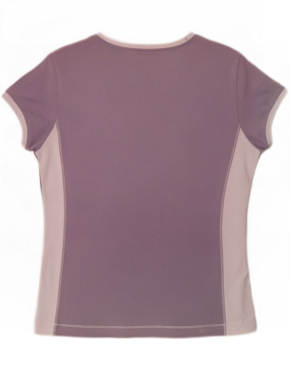 Camiseta feminina Champion Heritage Classics Graphic UK 12 Roxo Médio