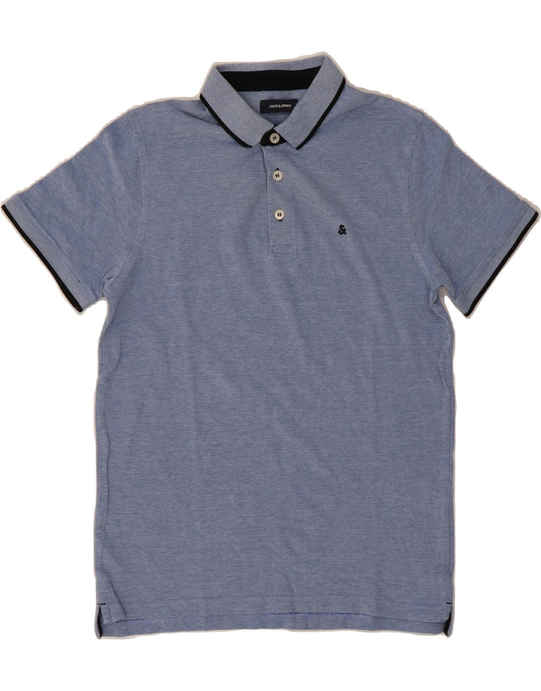 JACK & JONES Mens Polo Shirt Large Blue Cotton Vintage Jack & Jones and Second-Hand Jack & Jones from Messina Hembry 