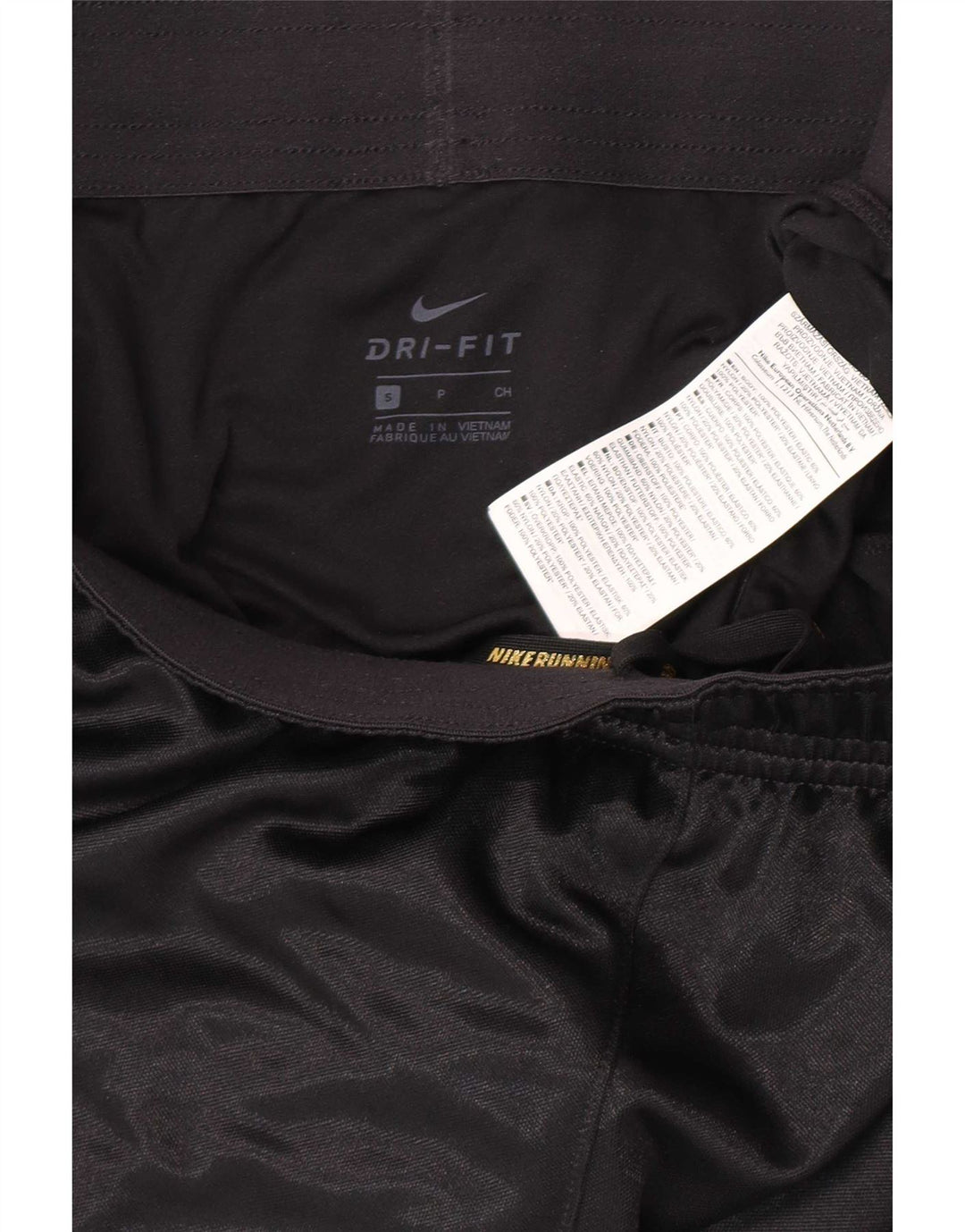 Nike Womens Dri Fit Sport Shorts UK 10 Pequeno Poliéster Preto