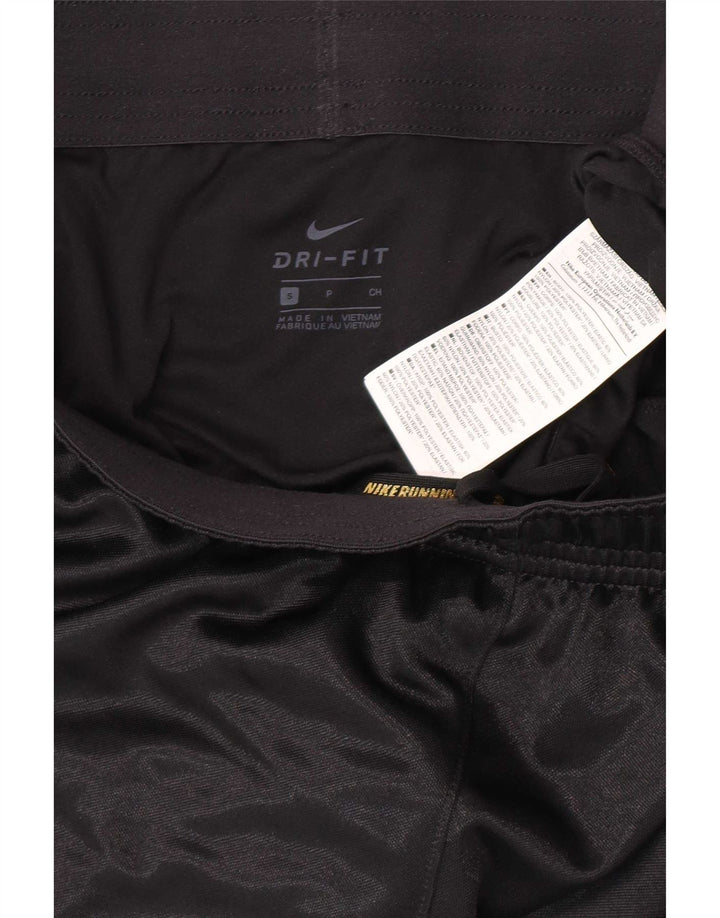 Nike Womens Dri Fit Sport Shorts UK 10 Pequeno Poliéster Preto