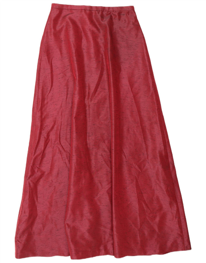 Saia maxi feminina vintage média W28 vermelha manchada