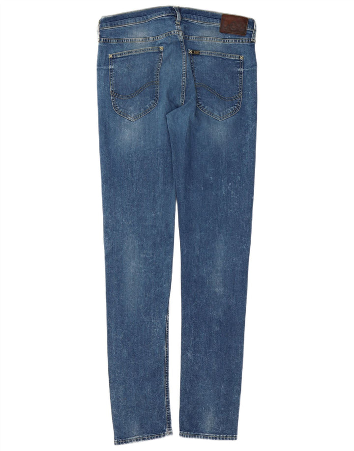 Lee Mens Luke Slim Jeans W34 L34 Azul Algodão
