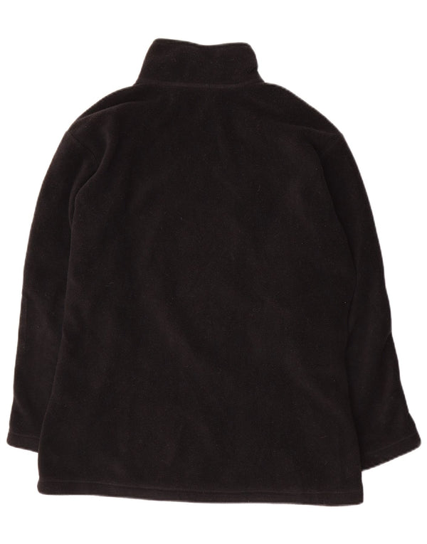 FILA Suéter feminino de lã com zíper e gola IT 44 poliéster preto médio