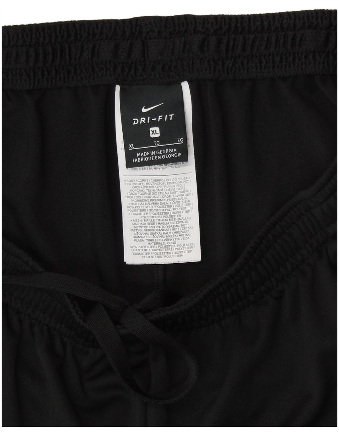 Calça de treino feminina NIKE Dri Fit UK 18 XL preta poliéster