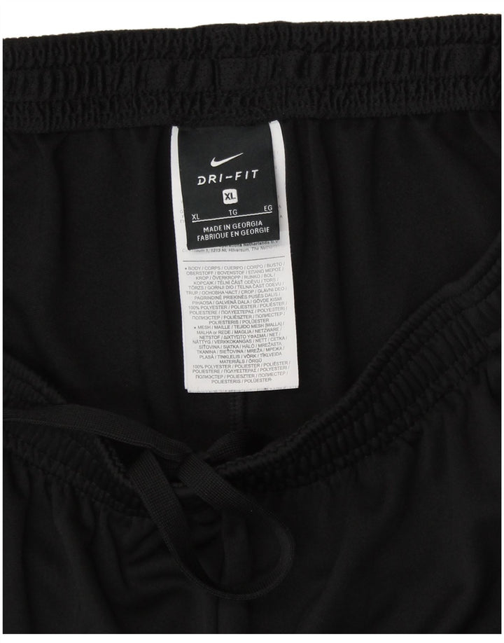 Calça de treino feminina NIKE Dri Fit UK 18 XL preta poliéster