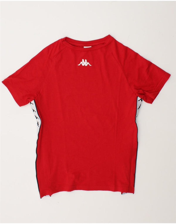 Camiseta feminina Kappa com estampa gráfica UK 6 XS vermelho colorblock